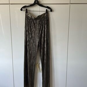 Sabina Musayev metallic pants